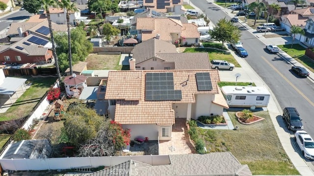 drone / aerial view featuring a residential view