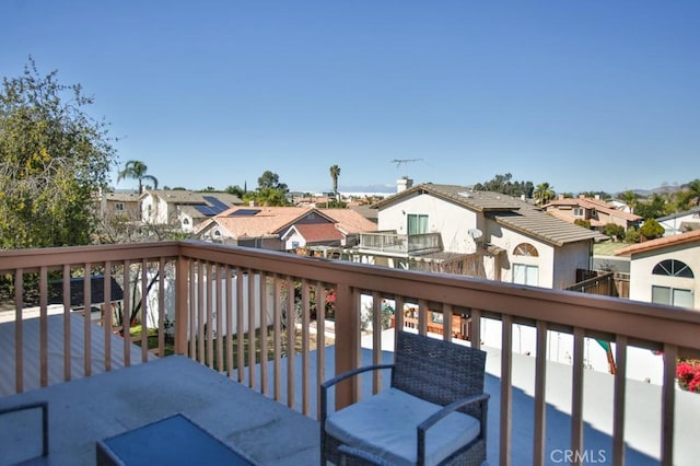 balcony featuring a residential view