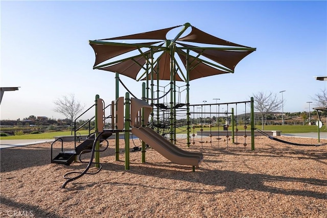 view of jungle gym