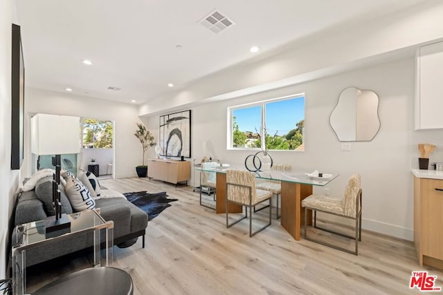 interior space featuring light hardwood / wood-style floors