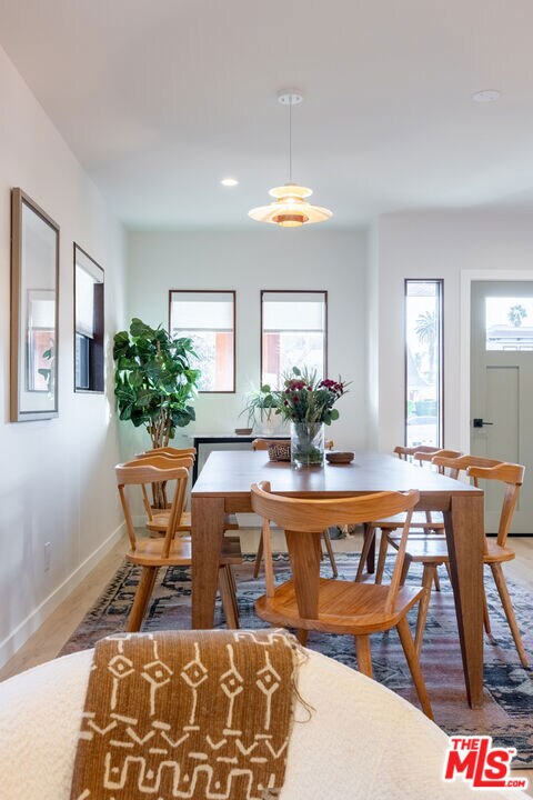 view of dining space