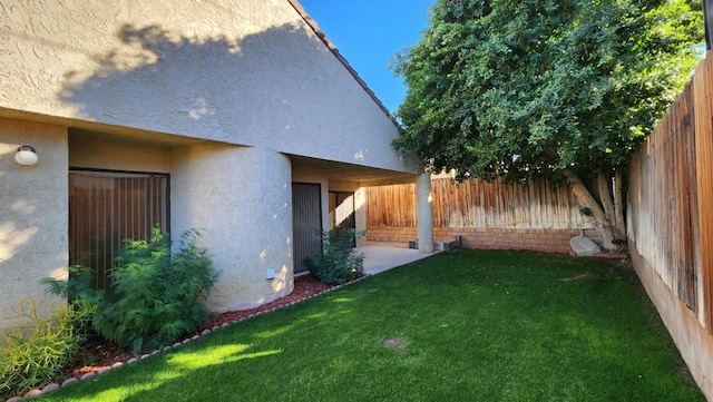 view of yard featuring a patio area