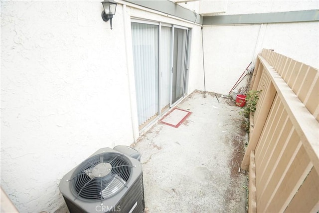 view of patio / terrace with central AC