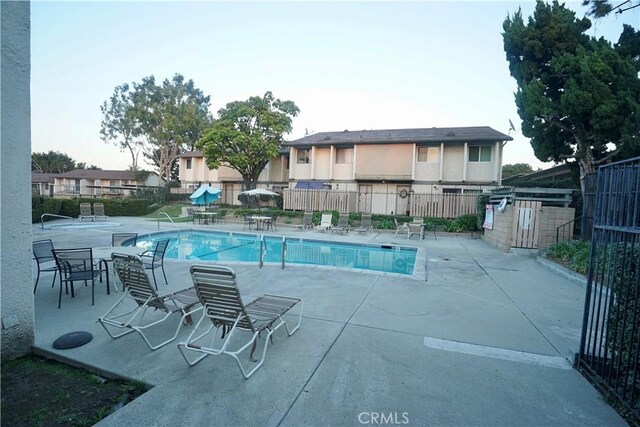 view of pool with a patio