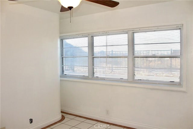 view of tiled spare room