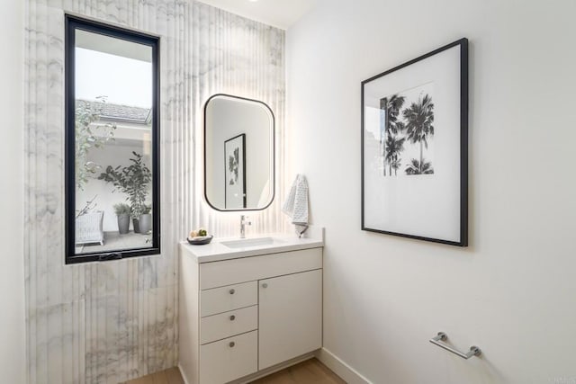 bathroom with vanity