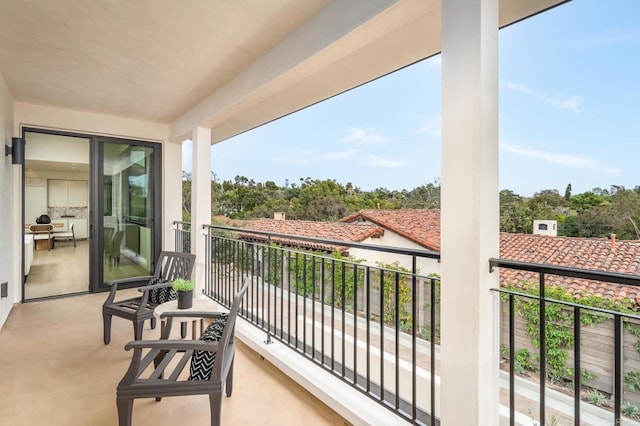 view of balcony