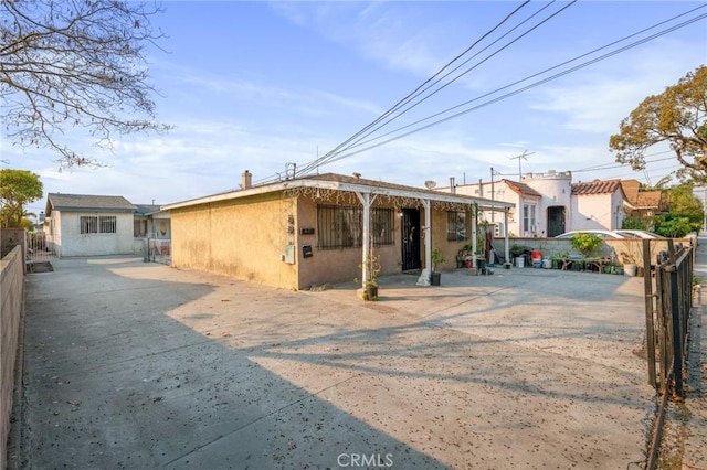 view of rear view of property