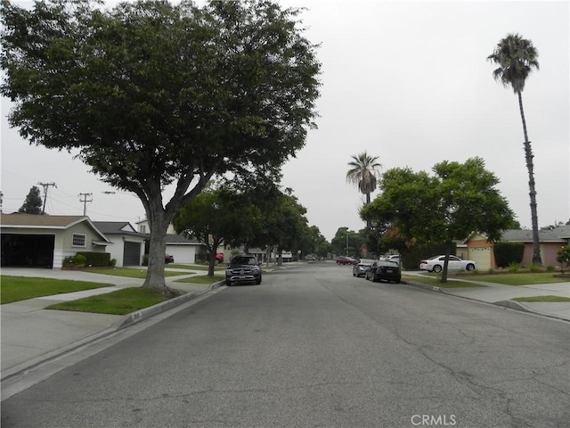 view of road