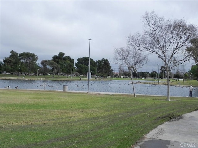 view of water feature