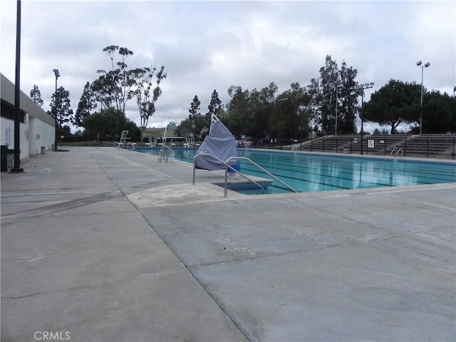 view of pool with a patio area