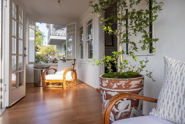 view of sunroom