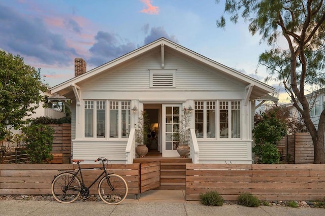 view of bungalow-style house