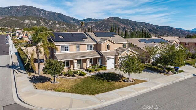 exterior space with a mountain view