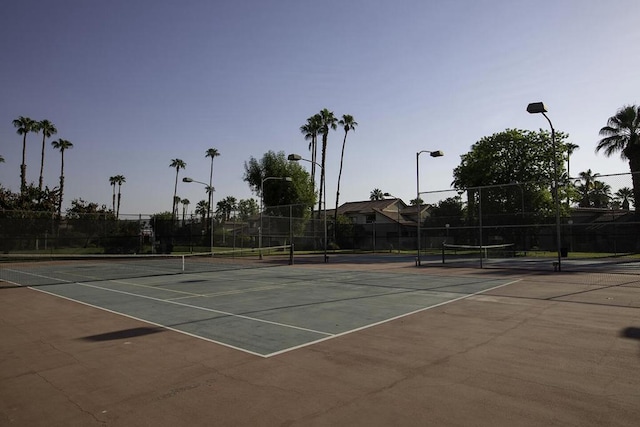 view of sport court