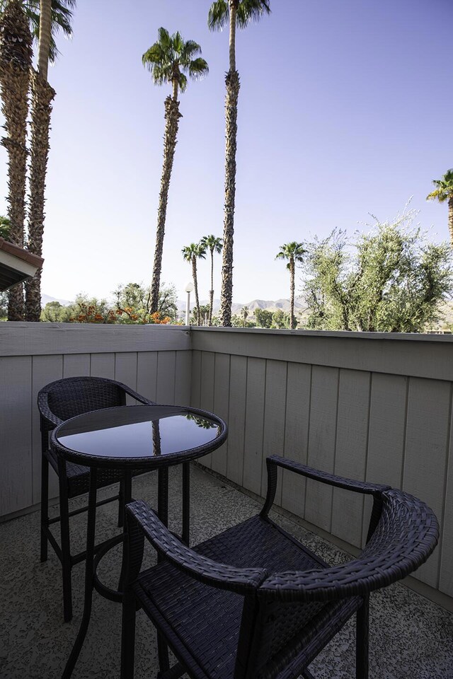 view of balcony