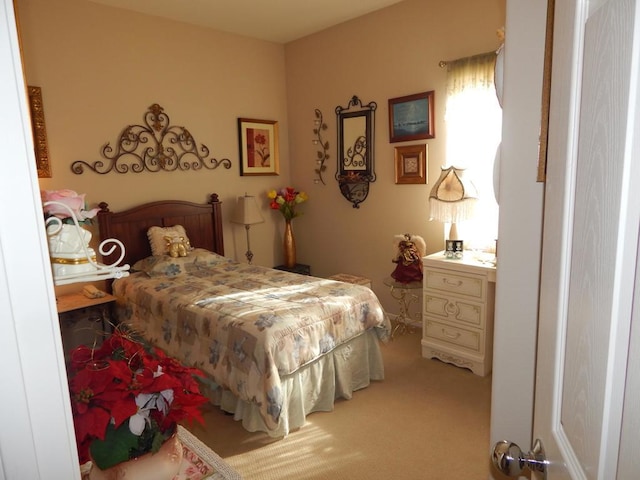 bedroom with carpet flooring