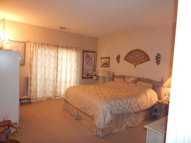 bedroom featuring carpet floors