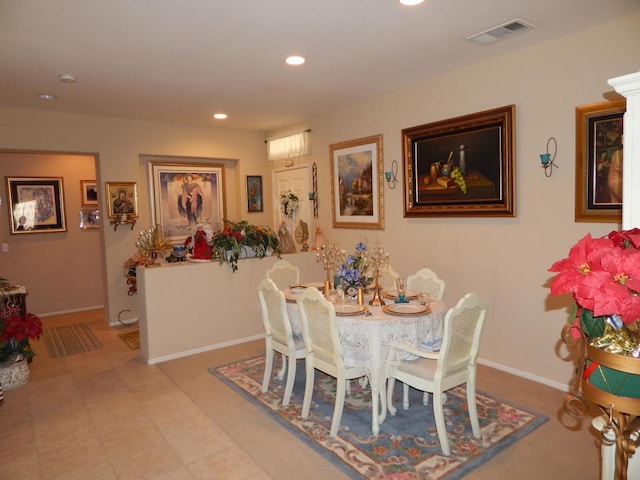 view of dining room