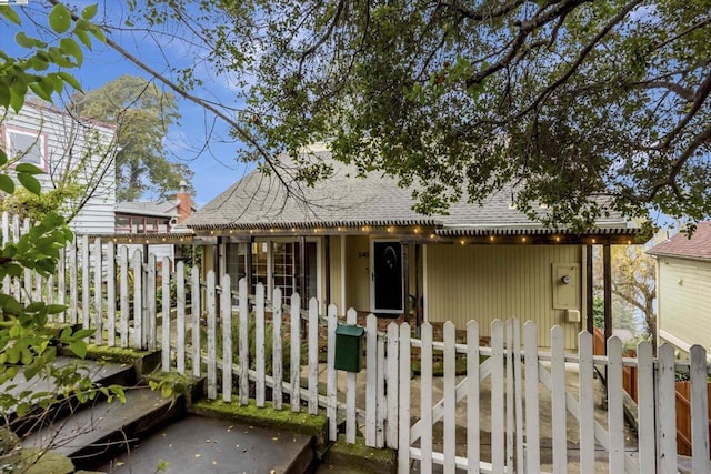 view of front of home