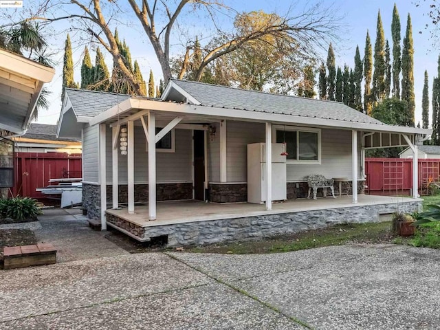 view of rear view of property