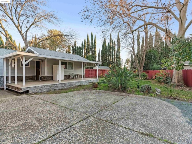 exterior space with a patio area