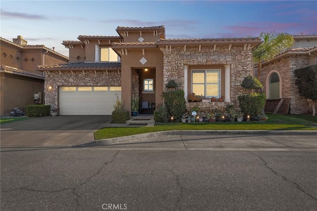 view of front of house featuring a garage