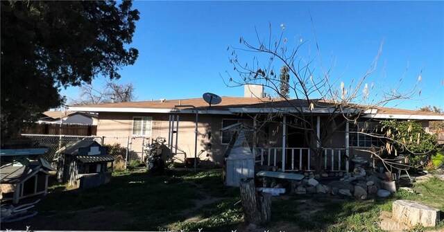 view of rear view of property