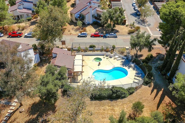 birds eye view of property