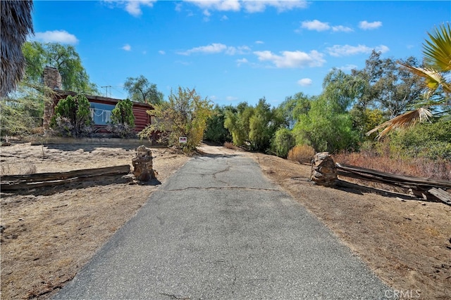 view of road