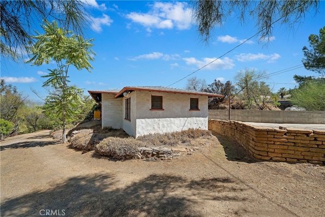 view of side of property