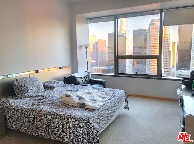 bedroom featuring carpet flooring