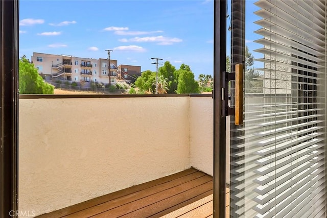 view of balcony