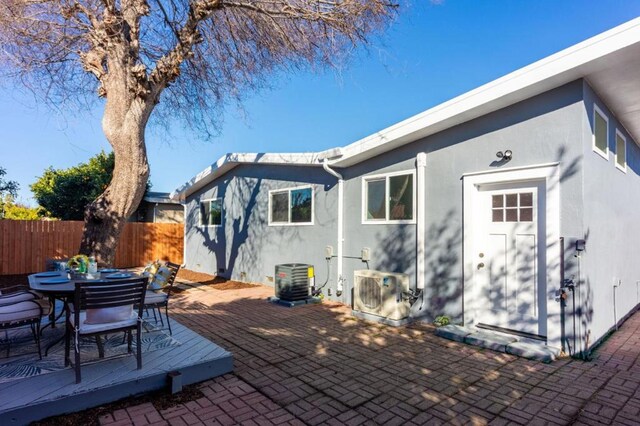 view of patio / terrace featuring central AC unit and ac unit