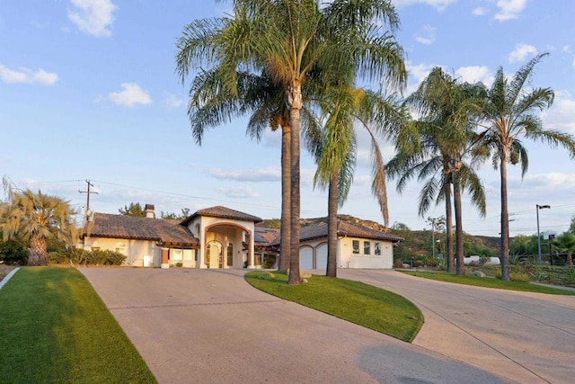 view of mediterranean / spanish house