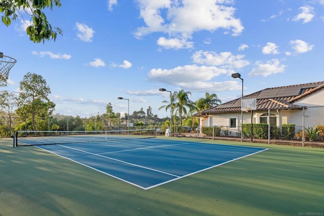 view of tennis court