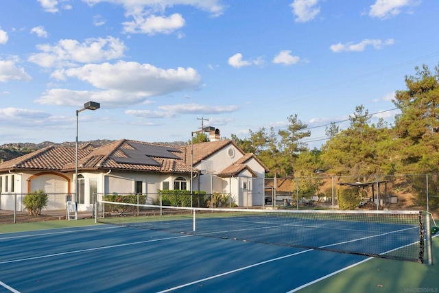 view of tennis court