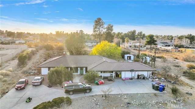 birds eye view of property