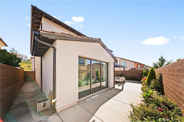 exterior space with a patio