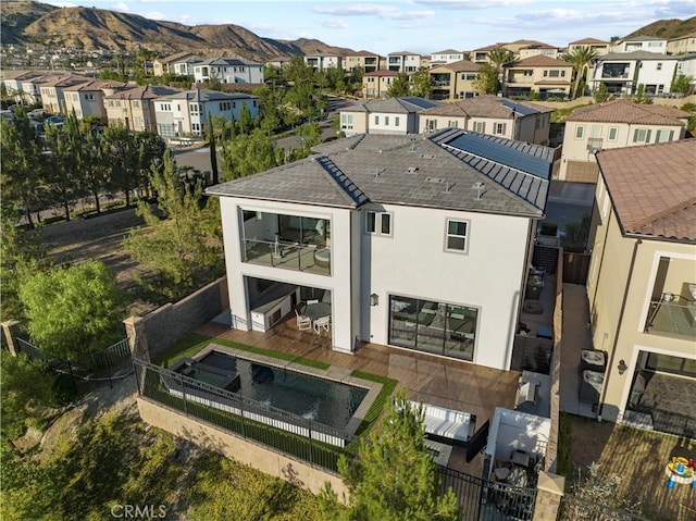 bird's eye view featuring a mountain view