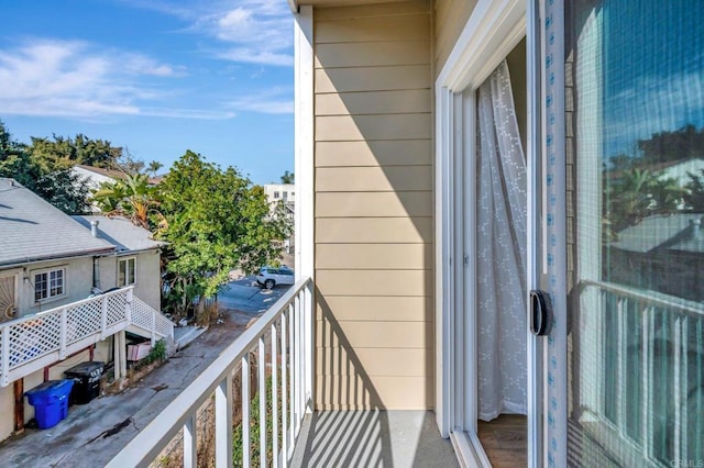 view of balcony