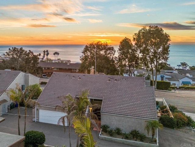 541 Camino Del Mar, Del Mar, CA 92014 - aerial view at dusk featuring a residential view and a water view
