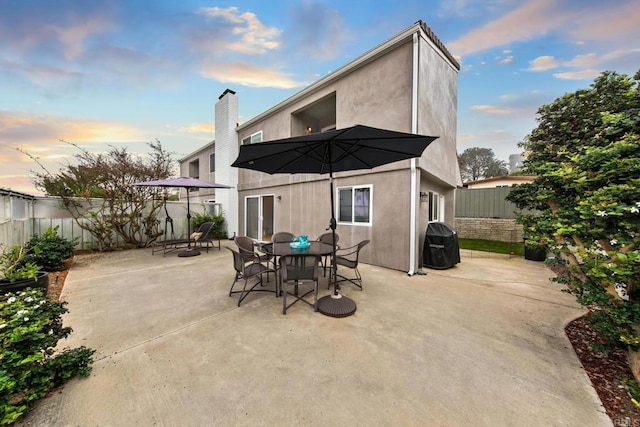 541 Camino Del Mar, Del Mar, CA 92014 - rear view of property featuring a patio area, outdoor dining area, and a fenced backyard