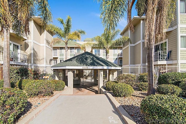 view of home's community with a gazebo