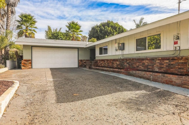 ranch-style house with a garage