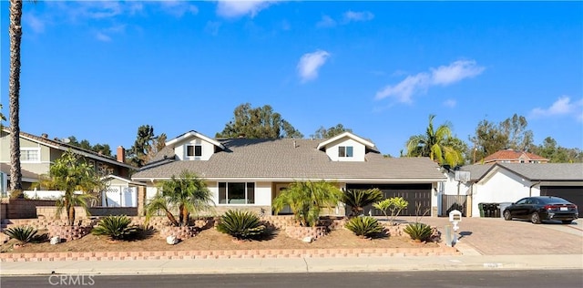 view of front of house featuring a garage