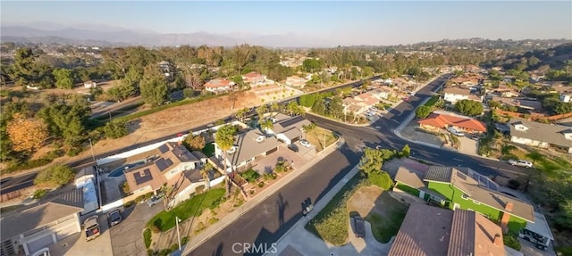 aerial view featuring a mountain view