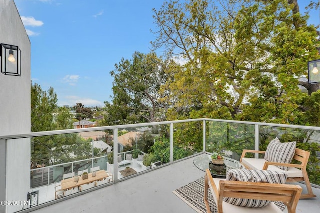 view of balcony