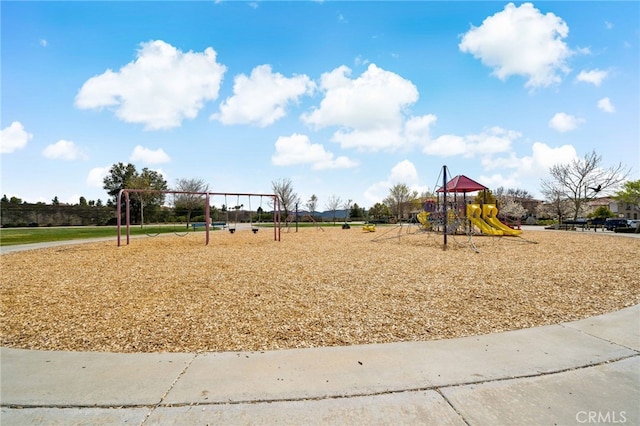 view of jungle gym