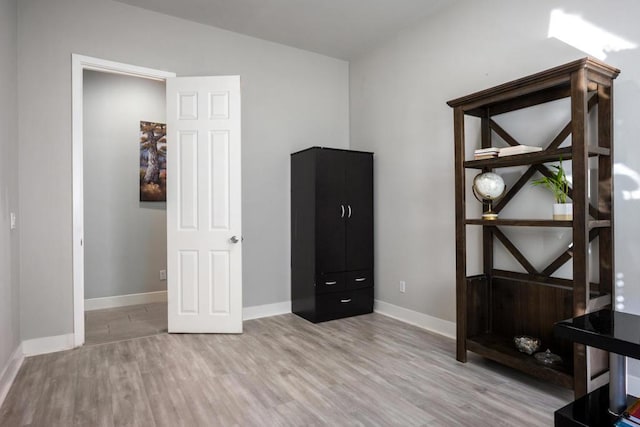 interior space featuring light hardwood / wood-style flooring